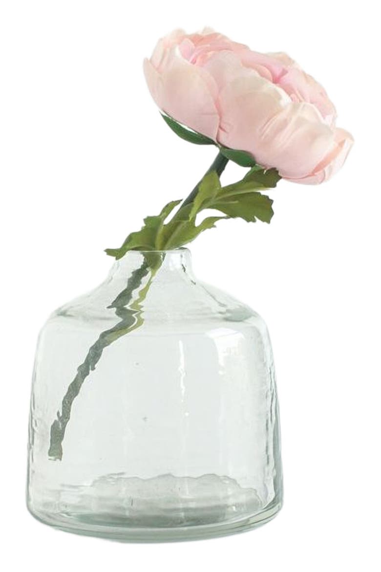 Hammered Glass Bud Vases - Set of 3, Alternate, color, Clear