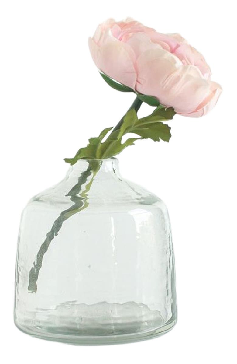 Creative Women S/3 Hammered Glass Bud Vases - Clear, Alternate, color, Clear