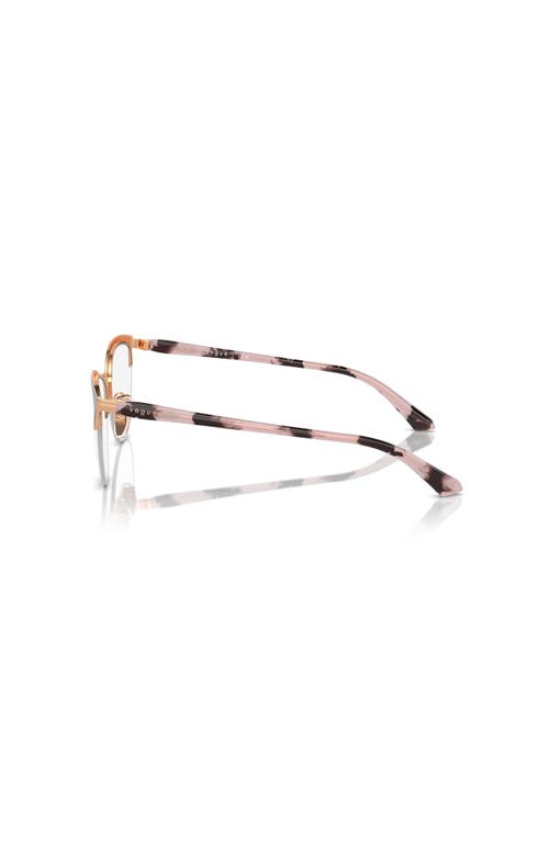 Vogue Eyewear 51mm Oval Optical Glasses In Brown