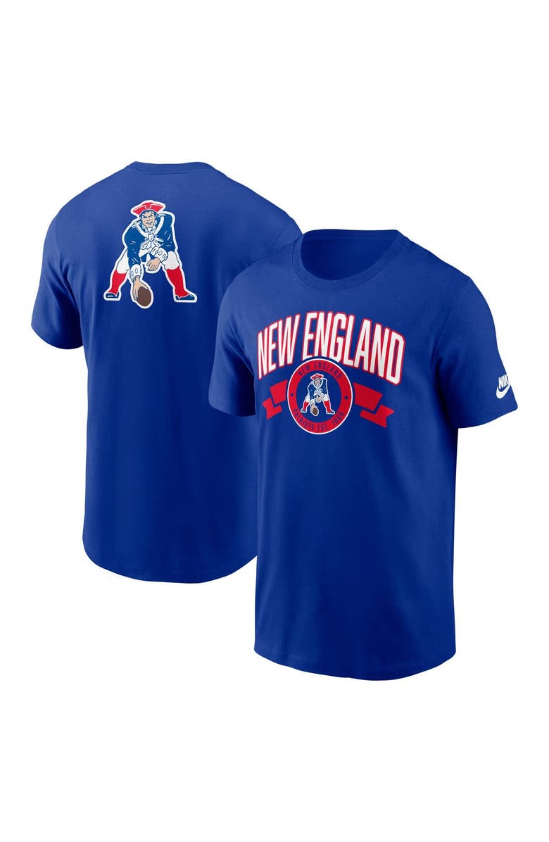 Nike Men's Nike Royal New England Patriots Rewind Front and Back Hit Essential T-Shirt, Main, color, Royal