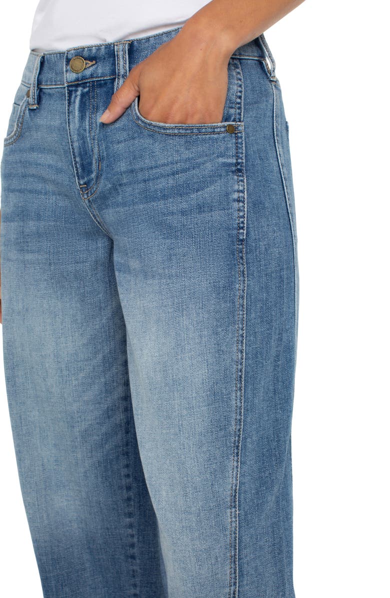 Liverpool Los Angeles Mid Rise Crop Barrel Jeans, Alternate, color, 