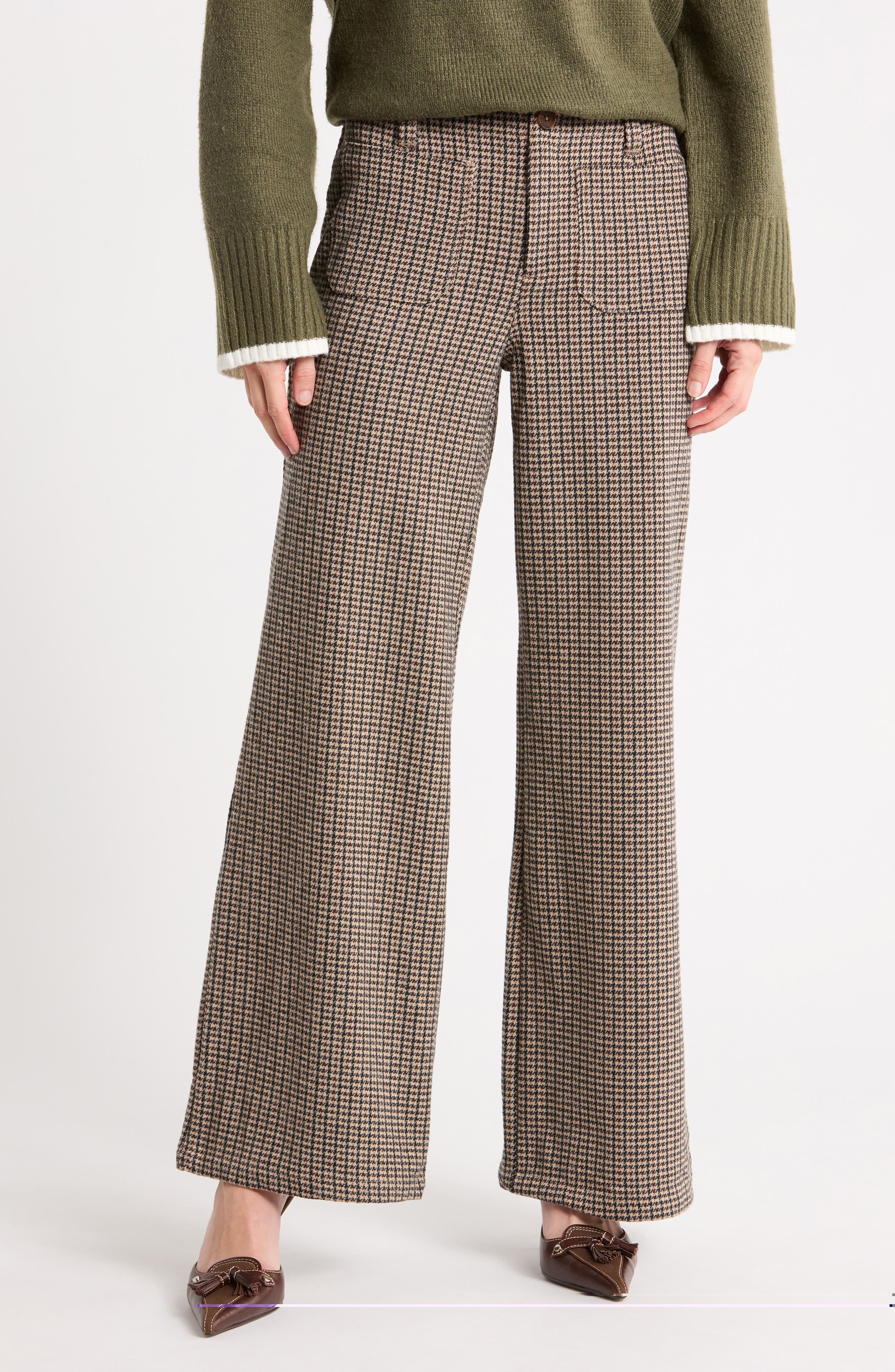 Supernova Double Knit Wide Leg Pants