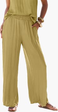 LASCANA Flowy Textured Pull On Pants