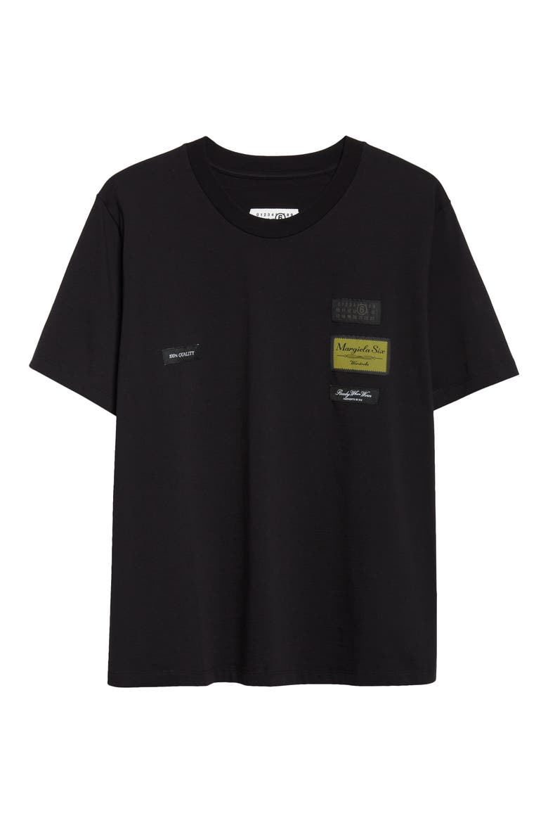 Reversed Cotton T-Shirt, Alternate, color, BLACK