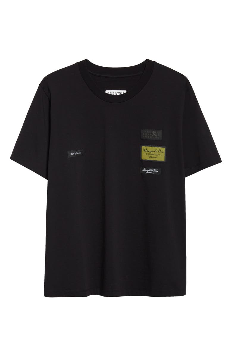 MM6 Maison Margiela Reversed Cotton T-Shirt, Main, color, Black