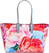 Christian Louboutin Small Cabata Soft Floral Patent Leather Tote