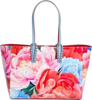 Christian Louboutin Small Cabata Soft Floral Patent Leather Tote