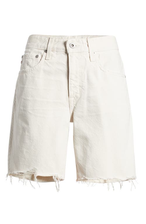 Ag Ex-boyfriend High Waist Raw Hem Denim Shorts