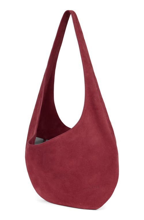 We-ar4 The H Leather Hobo Bag In Burgundy