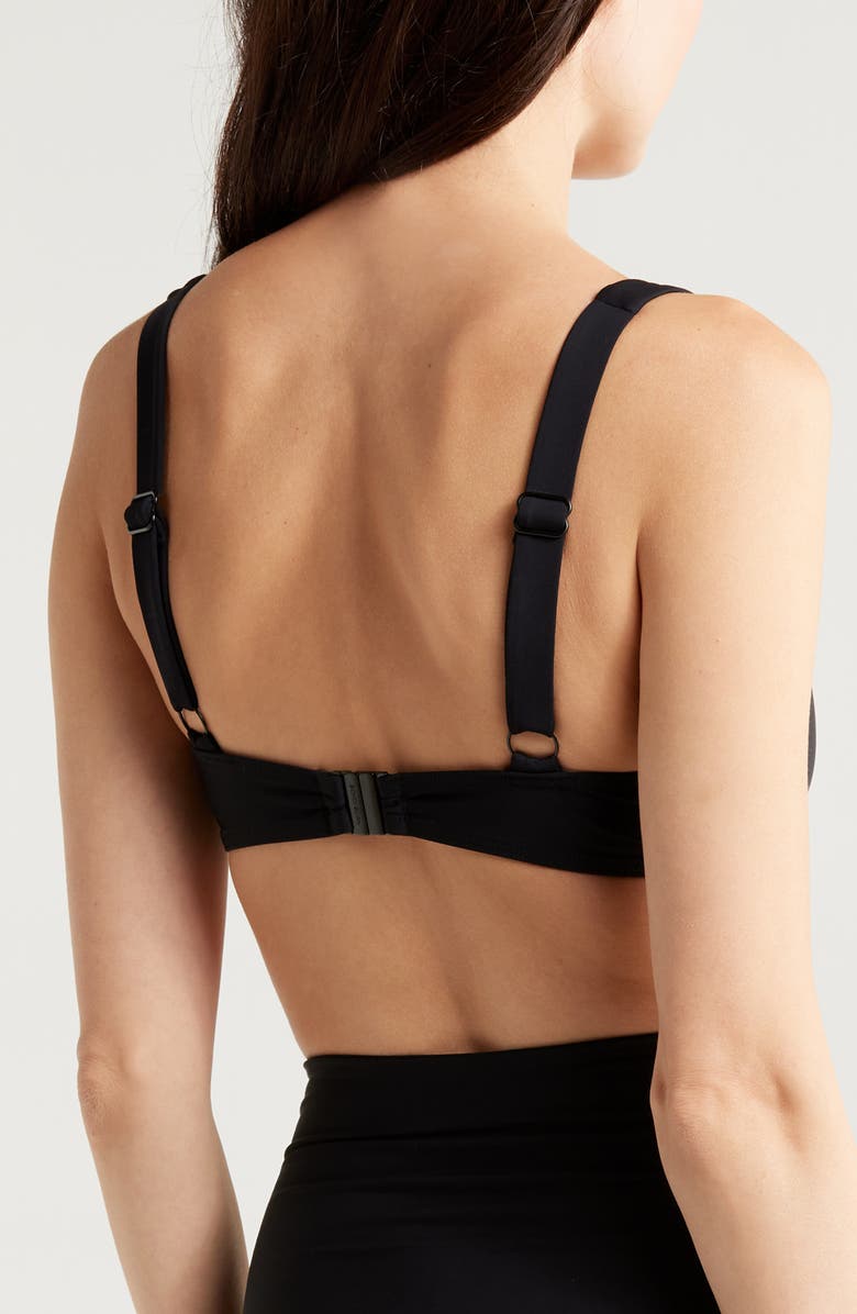 BONDI BORN Gracie Underwire Bikini Top, Alternate, color, Black