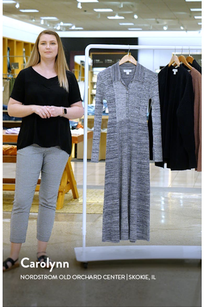Marled Long Sleeve Sweater Dress video