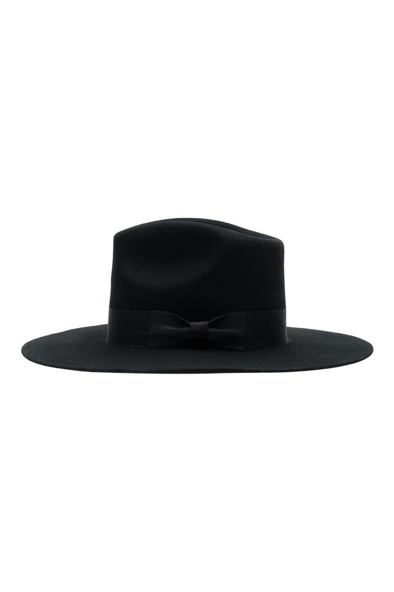 Argentinean Wool Western Hat, Main, color, BLACK