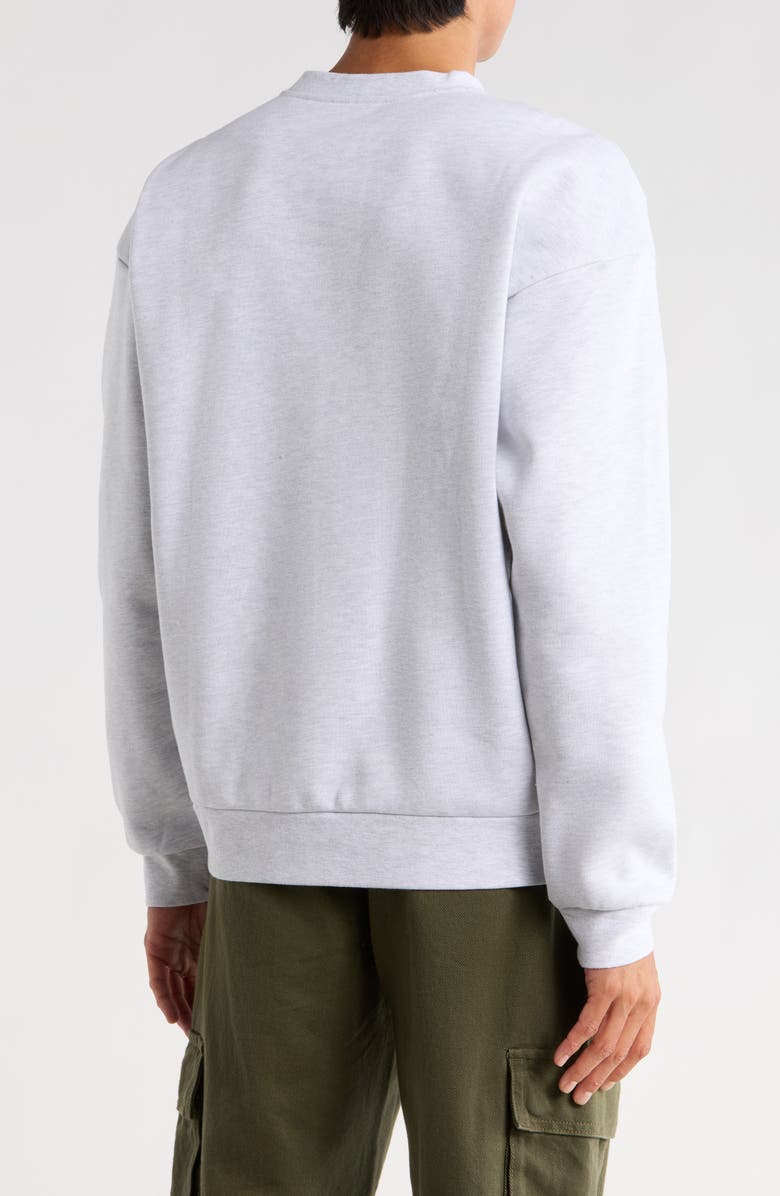 Obey Bold Extra Heavyweight Crewneck Sweatshirt, Alternate, color, Ash Grey