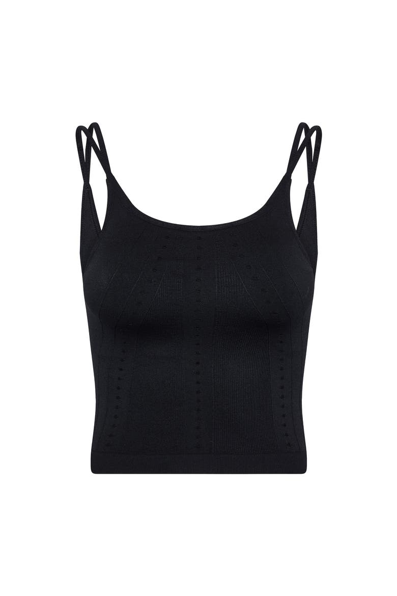 Shantala Medium Support Seamless Sport Top, Alternate, color, Black