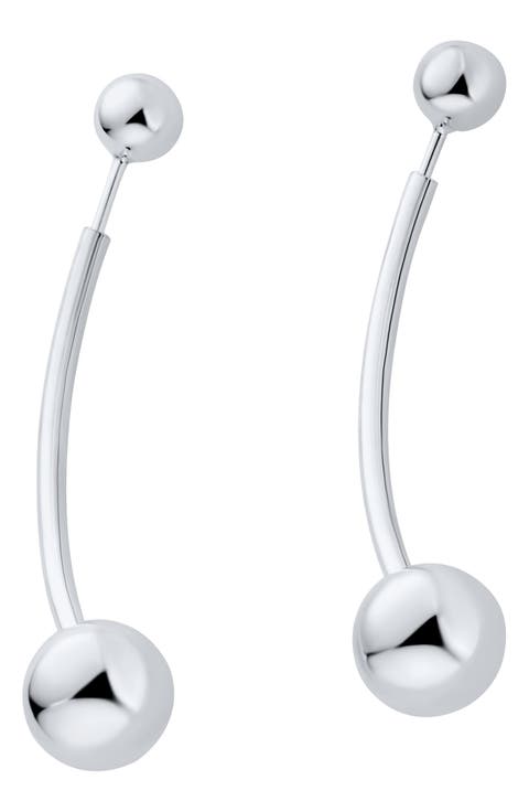 Modern Geometric Front/Back Linear Earrings