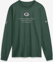 Nike Men's Nike Green Green Bay Packers Sideline Bold Arch Star Dri-FIT Long Sleeve T-Shirt