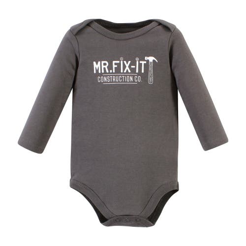 Hudson Baby Cotton Long-sleeve Bodysuits 3-pack In Multi