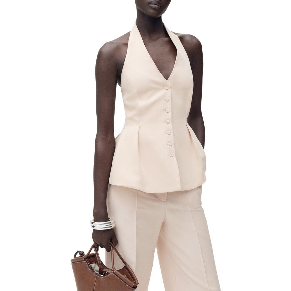 Shop Mango Pleated Halter Vest