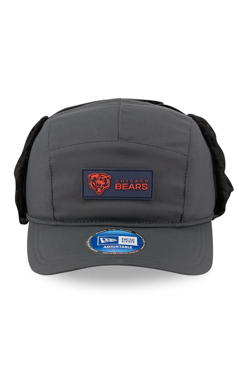 New Era Men's New Era Charcoal Chicago Bears 2025 Sideline Cold Weather Runner Dog Ear Adjustable Hat, Alternate, color, Charcoal