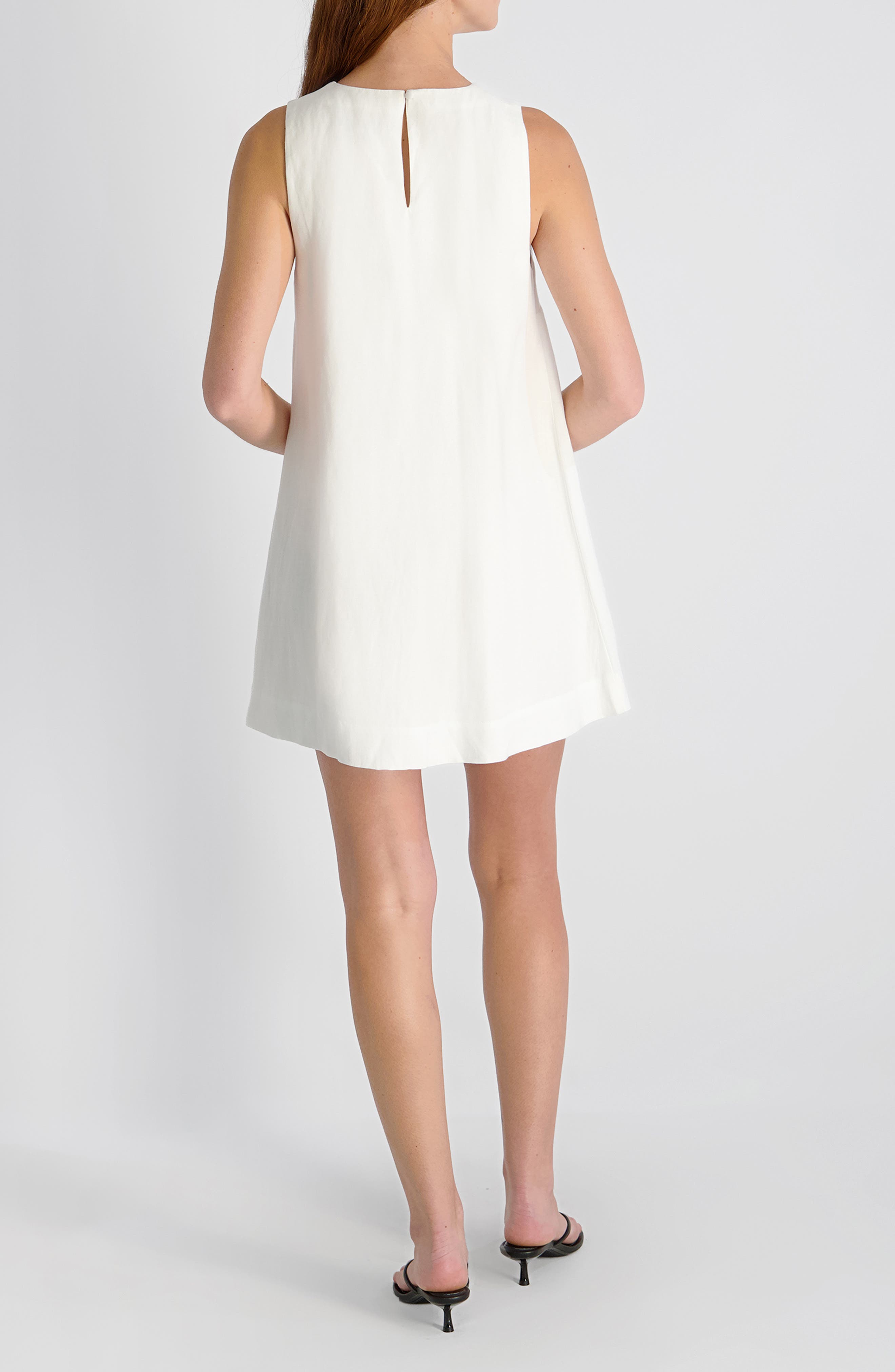 Copper Sleeveless Shift Minidress - image 4