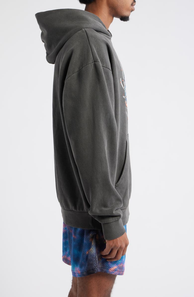 OVERTIME ChromeTeam Graphic Ball Print Hoodie, Alternate, color, Black