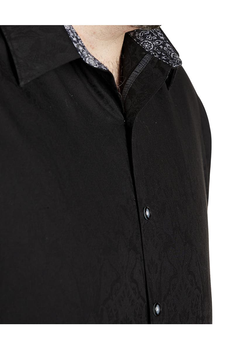 Robert Graham Highland Sport Shirt, Alternate, color, Black