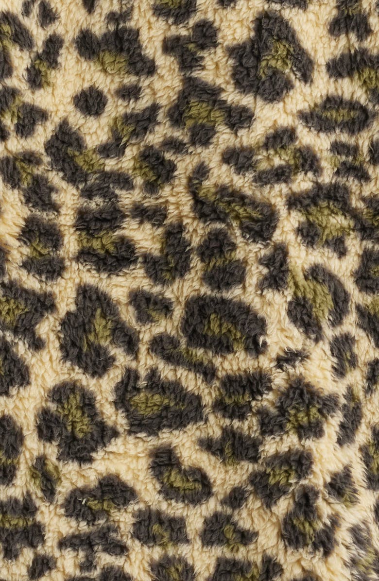 STAN RAY Leopard Print Faux Shearling Jacket, Alternate, color, 