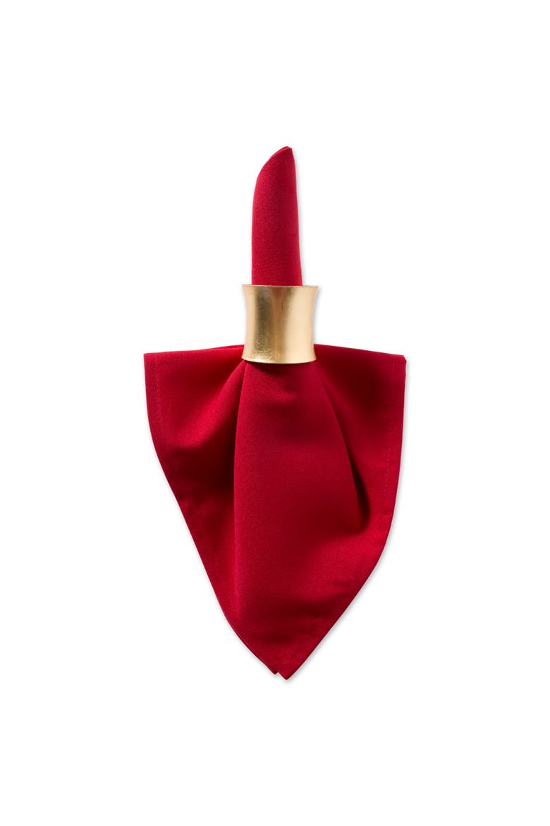 Red Polyester Napkin Set/6, Alternate, color, Red
