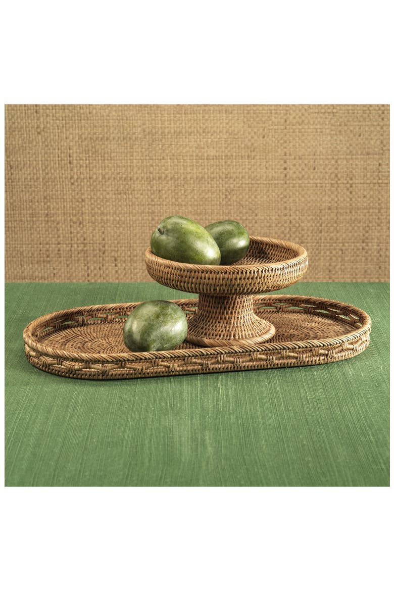 Heritag Rattan Weave Bowl, Alternate, color, TAN