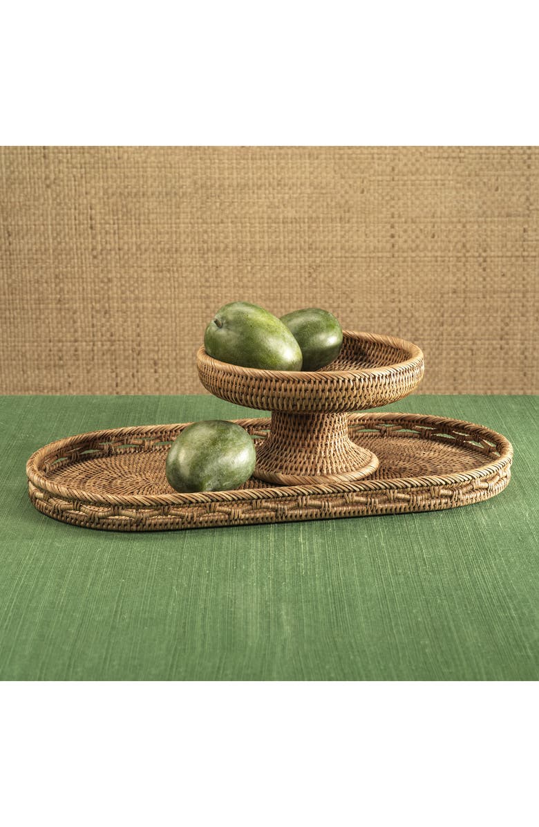 Zodax Heritag Rattan Weave Bowl, Alternate, color, Tan