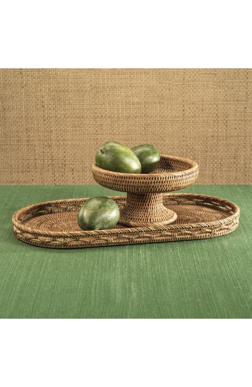 Zodax Heritag Rattan Weave Bowl In Brown