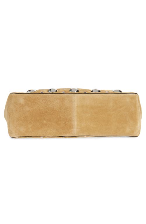 Valentino Garavani Nellcôte Stud Suede Tote Bag In Rdx Havana Beige