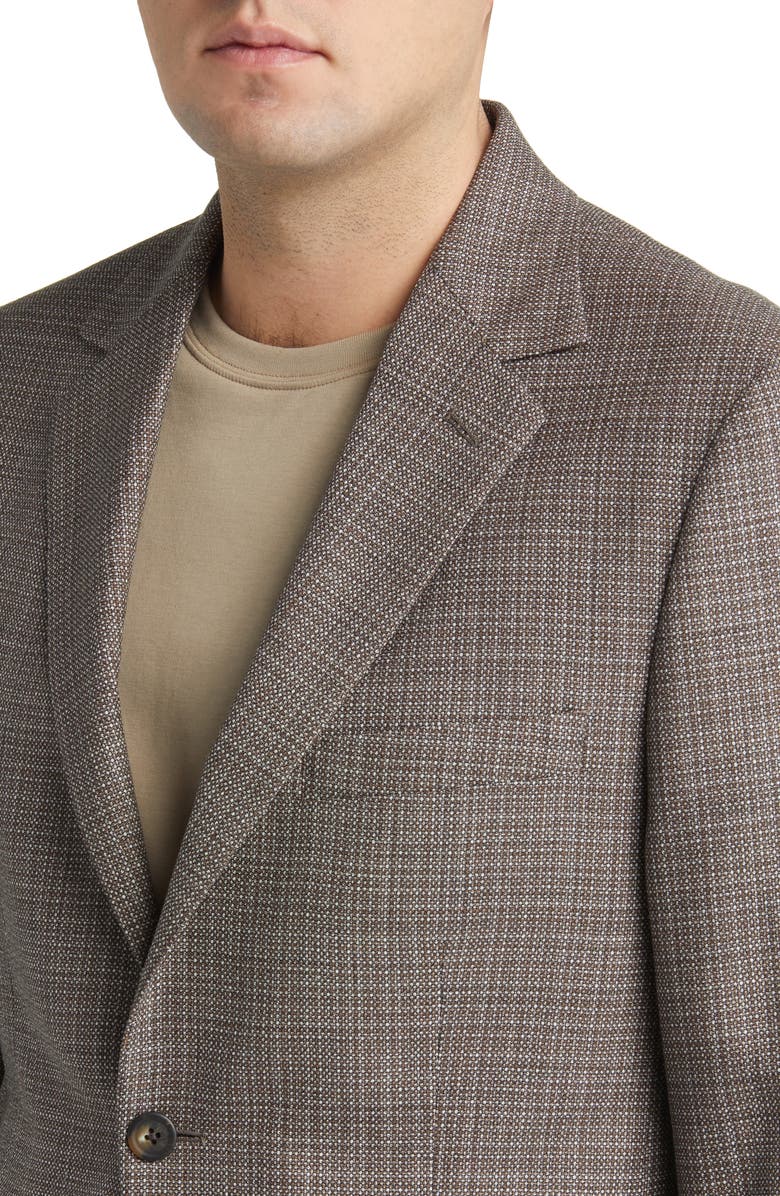 DANIEL HECHTER Plaid Wool Sport Coat, Alternate, color, Olive
