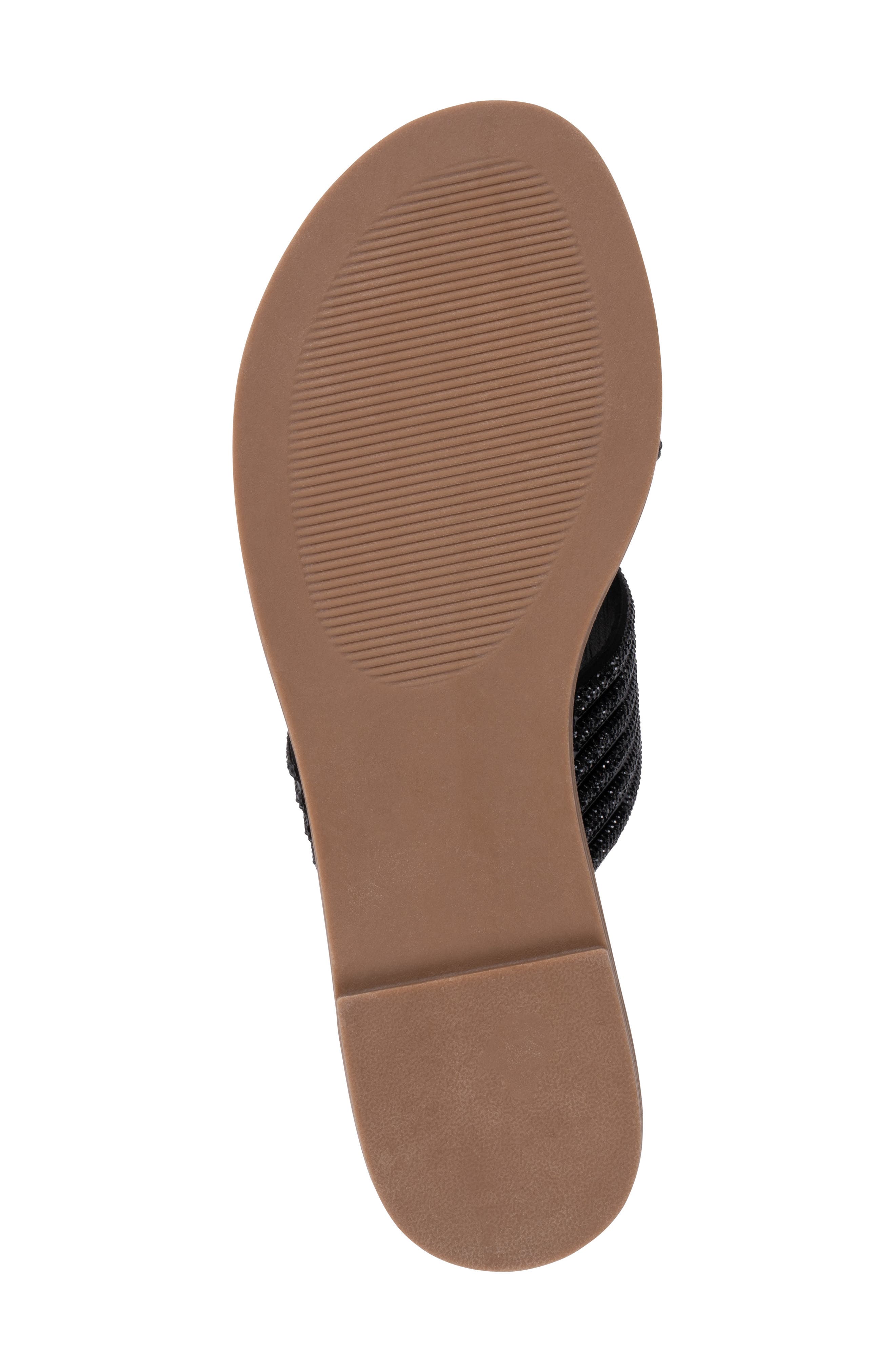 GOOD CHOICE NEW YORK Carline Embellished Sandal, Alternate, color, Black