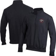 Champion Men's Champion Black Atlanta Falcons Powerblend Quarter-Zip Pullover