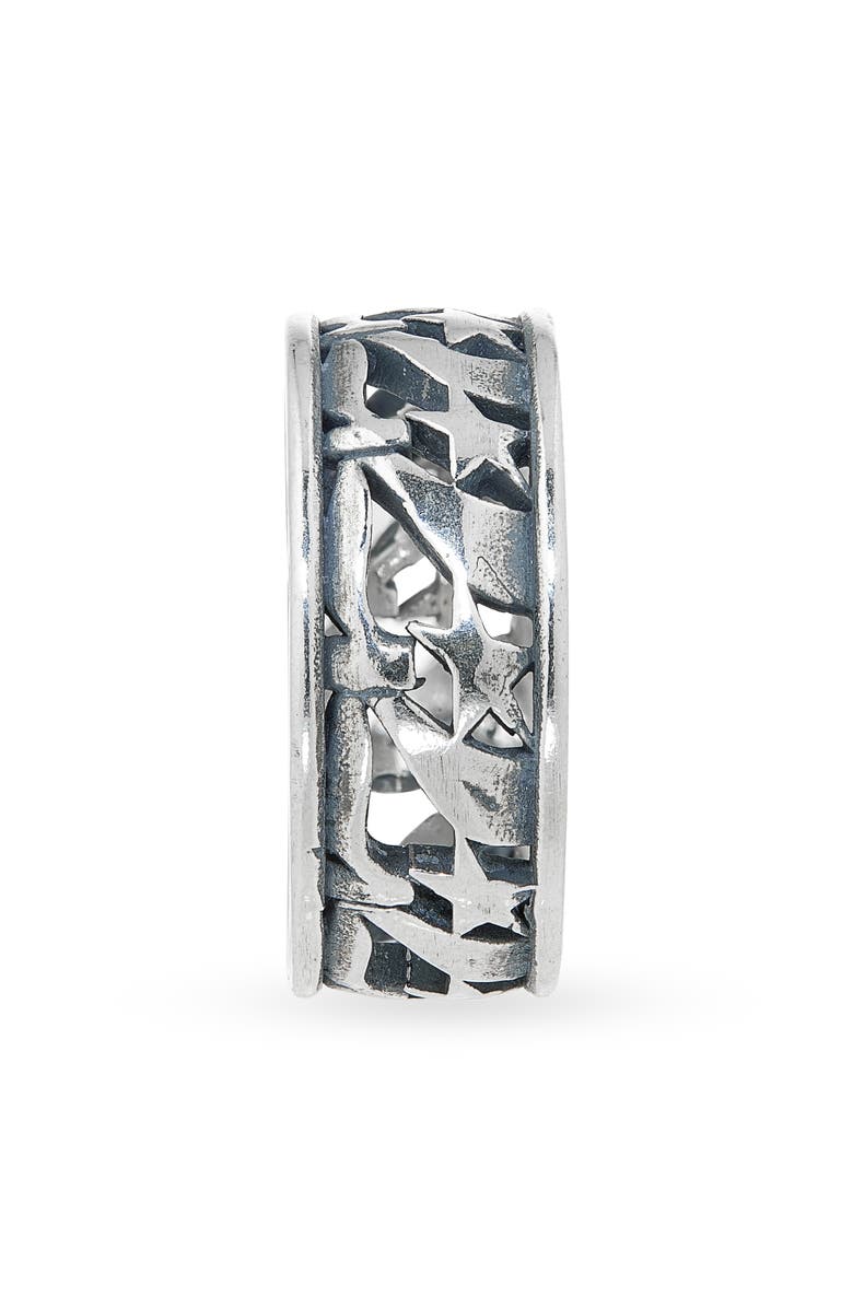 TWOJEYS 777 Stars Sterling Silver Bubble Ring, Alternate, color, Silver