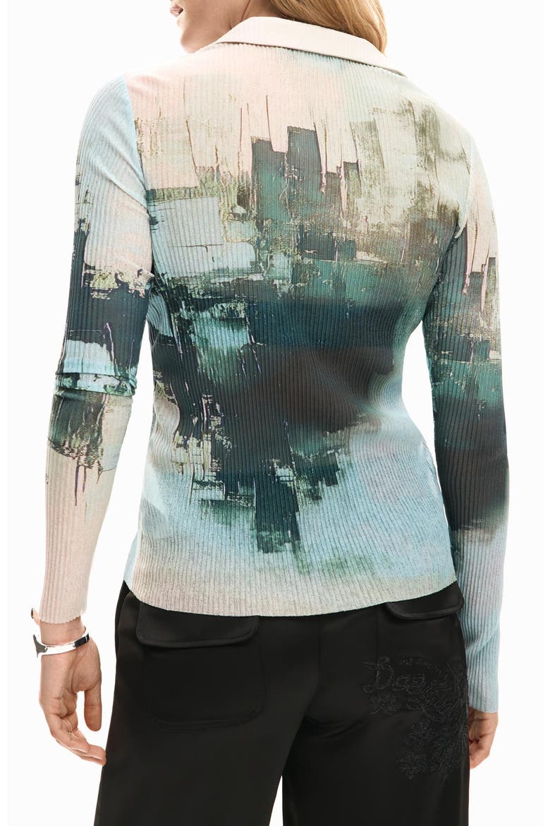 Rib Button-Up Shirt, Alternate, color, GRAY