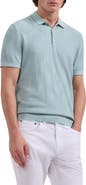 Bugatchi Checkerboard Stitch Polo Sweater