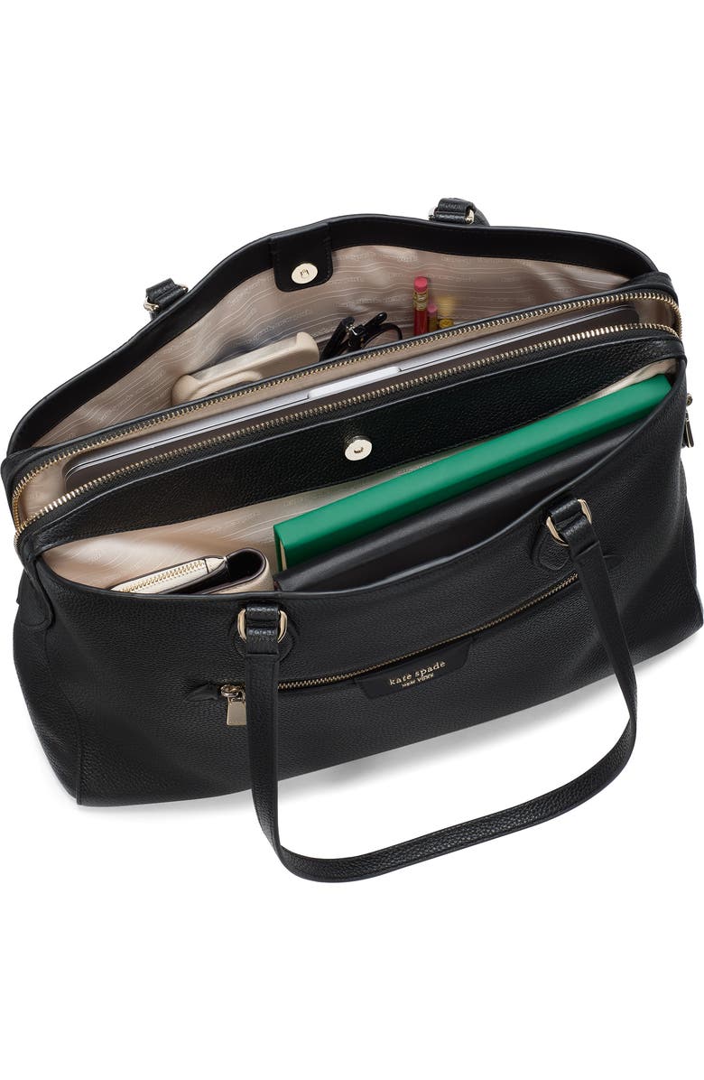 Kate Spade New York hudson pebble leather work tote, Alternate, color,