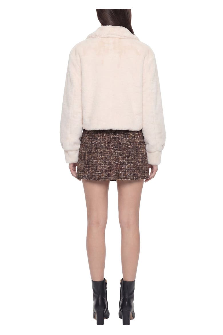 Cameron Faux Fur Jacket, Alternate, color, Ivory