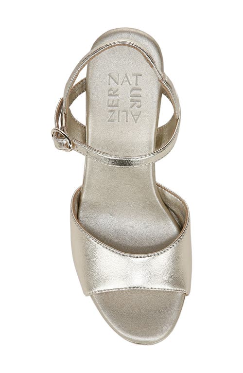 Naturalizer Lala Ankle Strap Sandal In Champagne