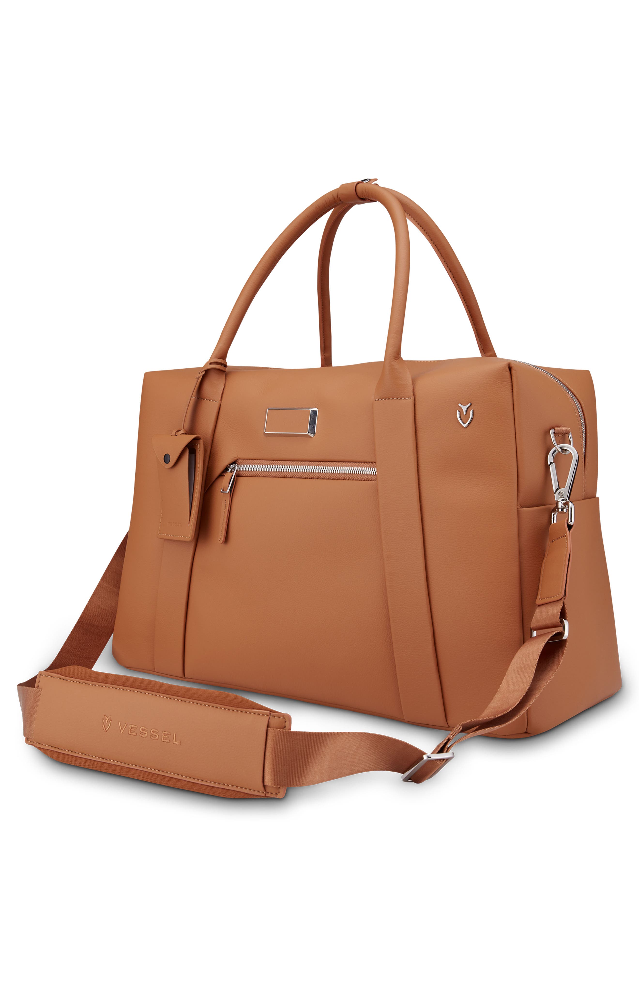 Signature 2.0 Faux Leather Duffle Bag, Alternate, color, PEBBLED TAN