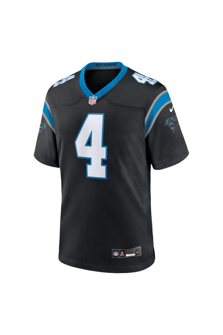 Youth Nike Tetairoa McMillan Black Carolina Panthers Game Jersey, Alternate, color, Black