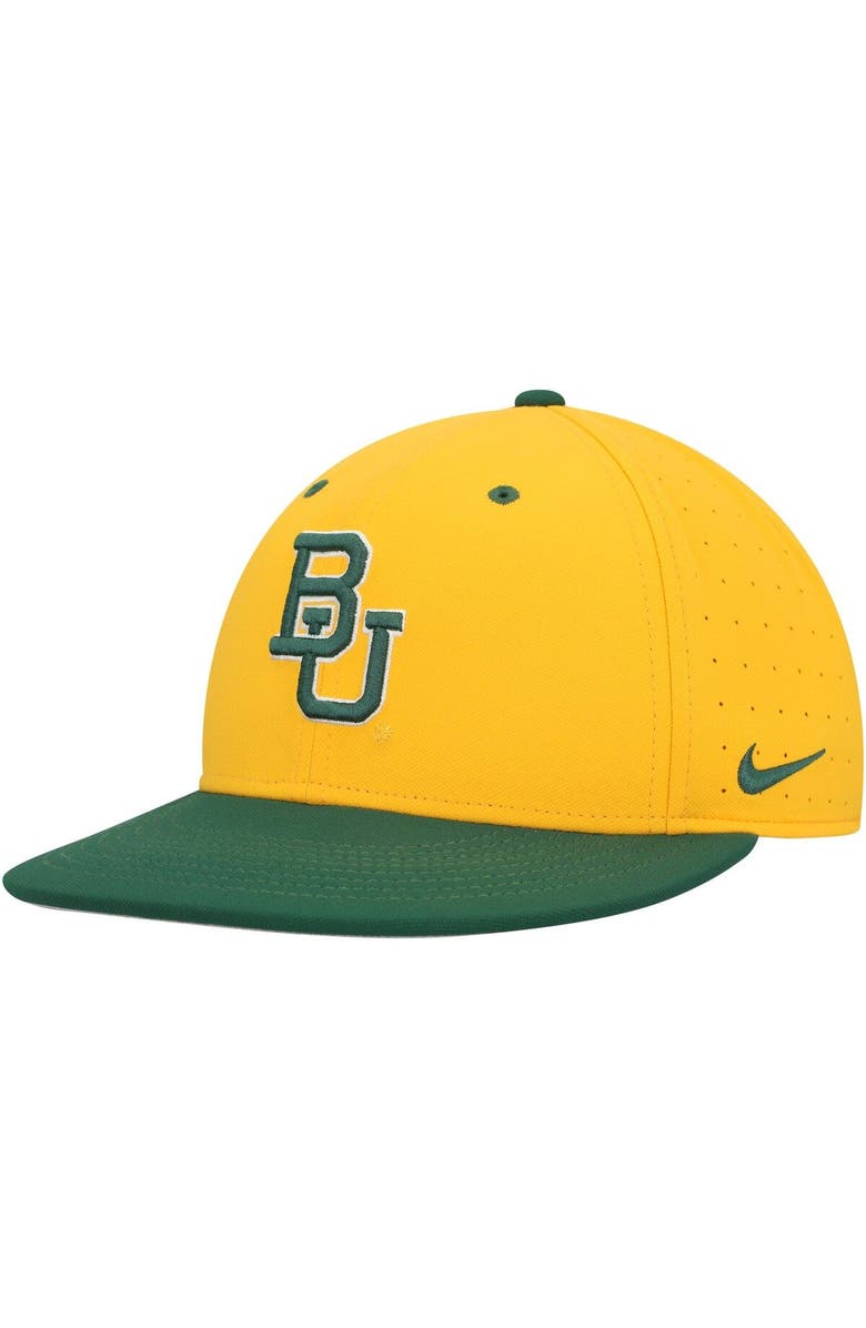 Nike Men's Nike Gold Baylor Bears Aero True Baseball Performance Fitted Hat, Main, color, Gold