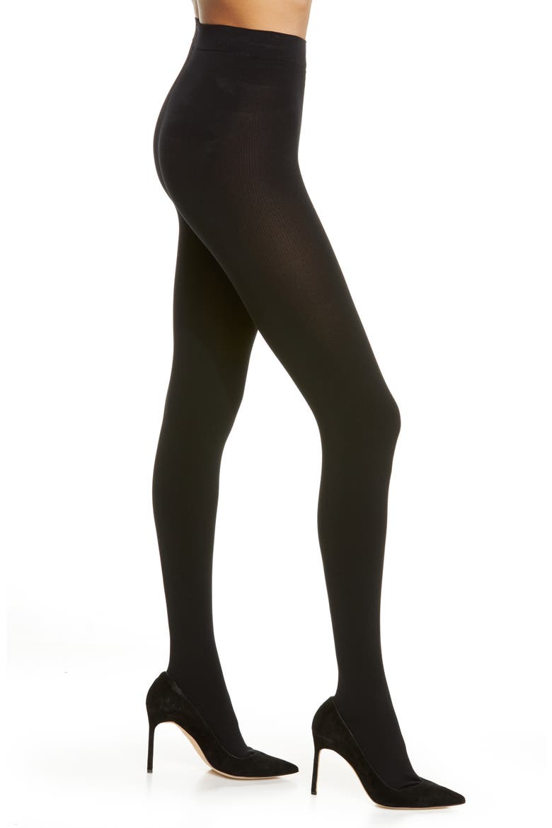 Cozy Winter Compression Tights, Main, color, BLACK