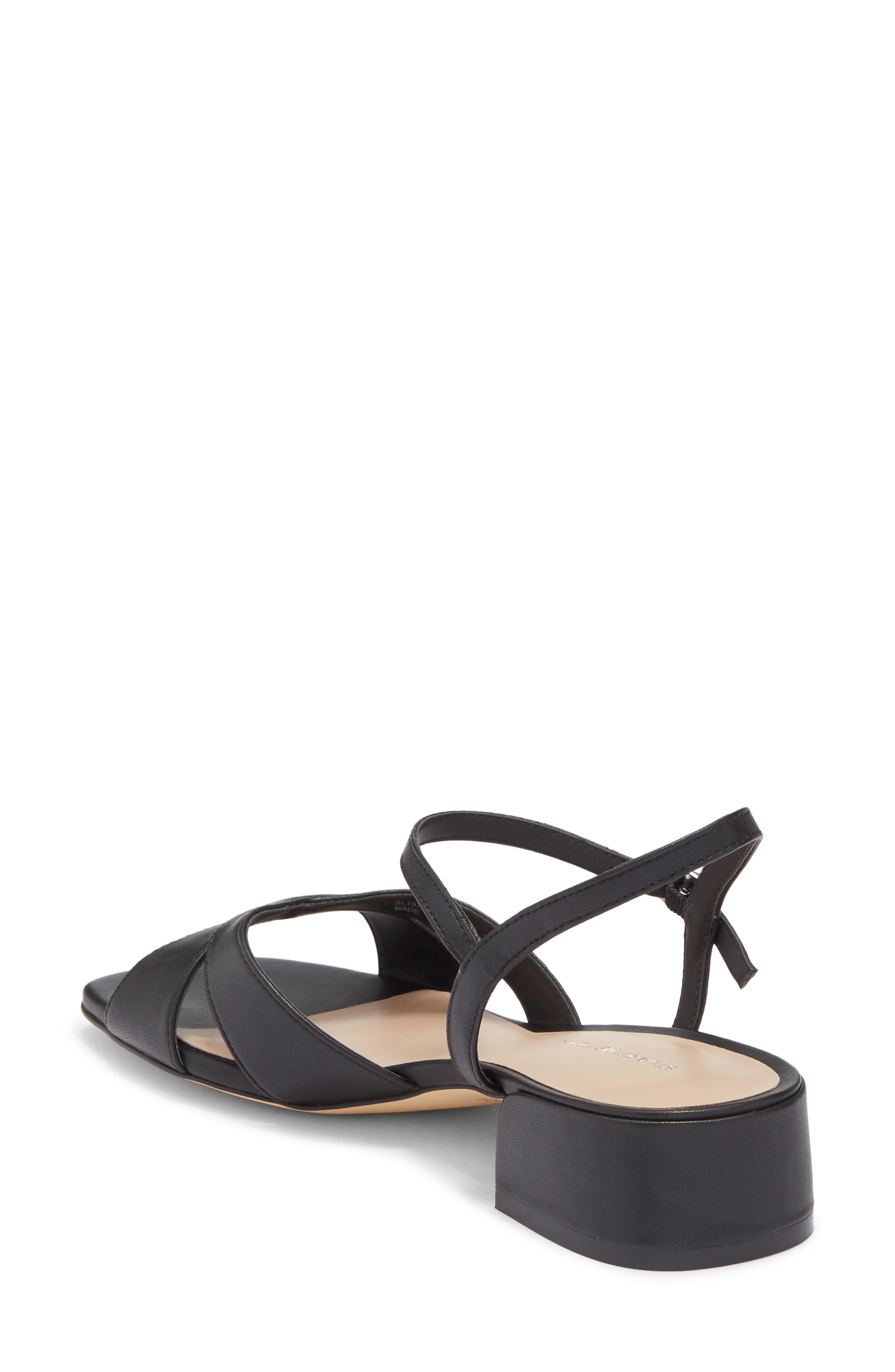 Stuart Weitzman Miami Block Heel Sandal, Alternate, color, Black