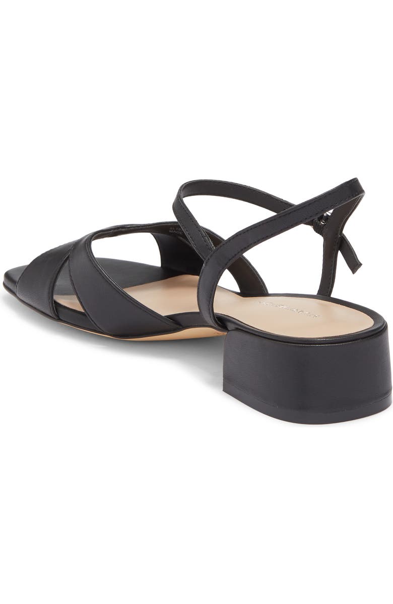 Stuart Weitzman Miami Block Heel Sandal, Alternate, color, Black