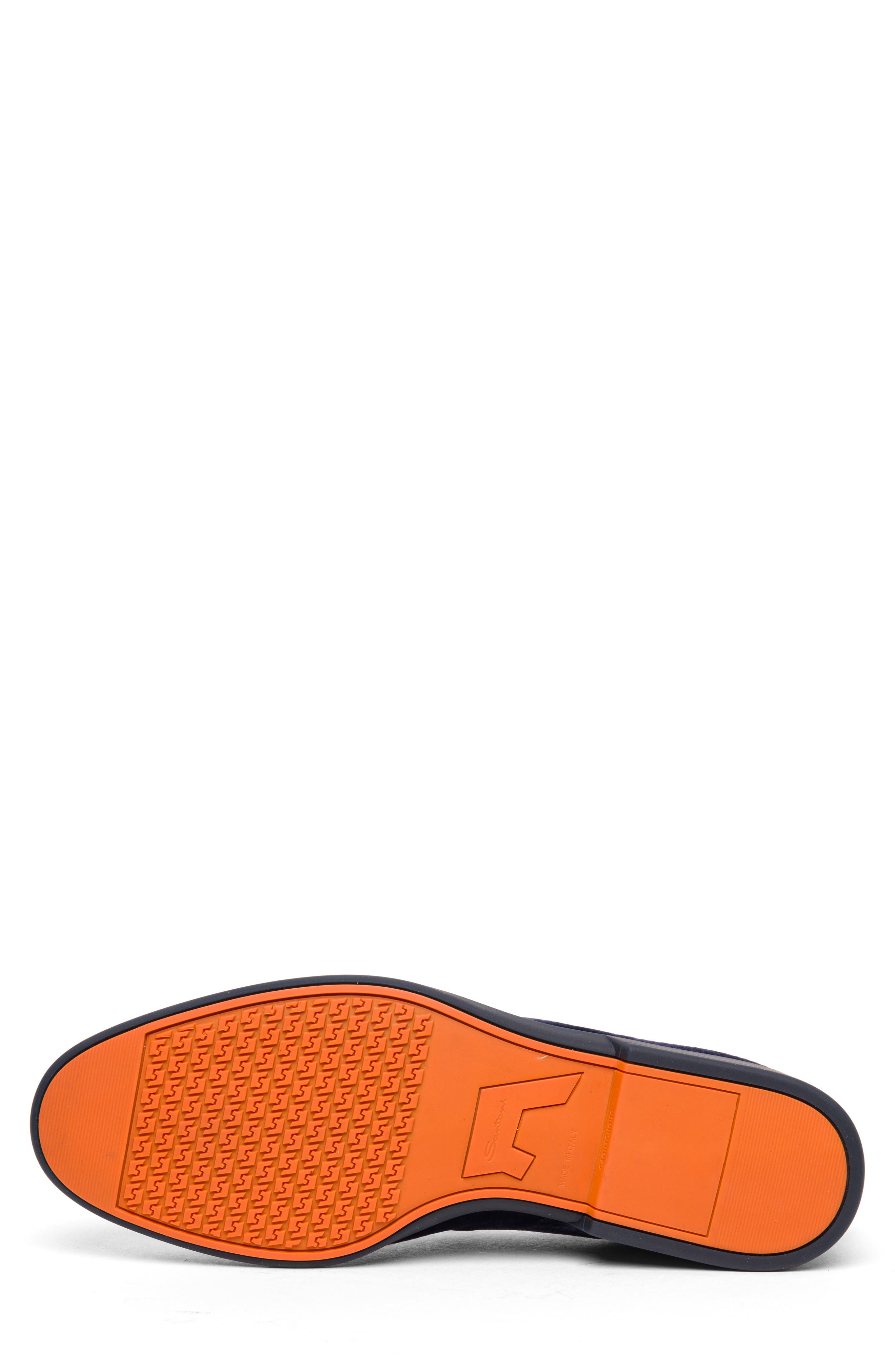 Santoni Smooth Smoking Slipper, Alternate, color, Blue