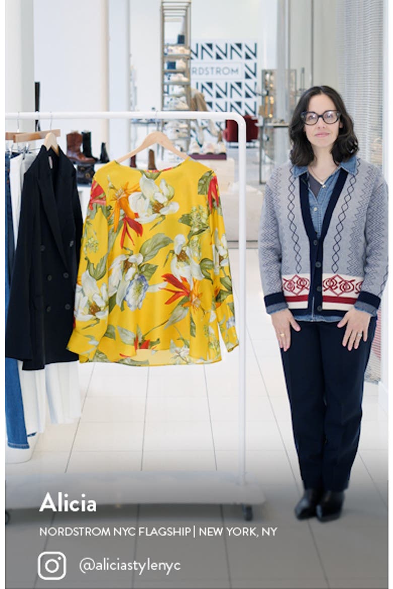 Leandro Floral Silk Twill Top video