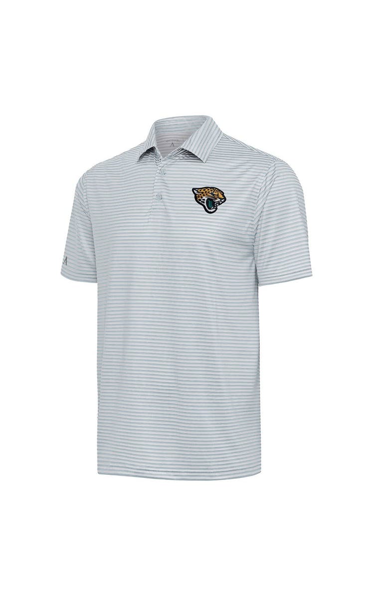 ANTIGUA Men's Antigua  Gray Jacksonville Jaguars Skills Polo, Main, color, 